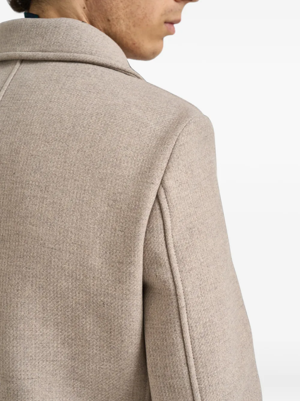 Camplin Sailorjas met dubbele rij knopen Beige