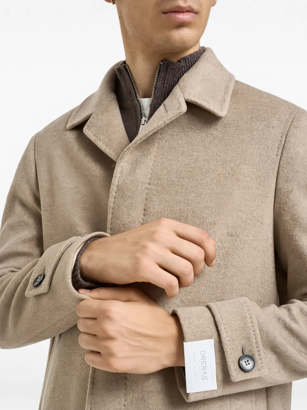 BRERAS MILANO Wollen jas Beige