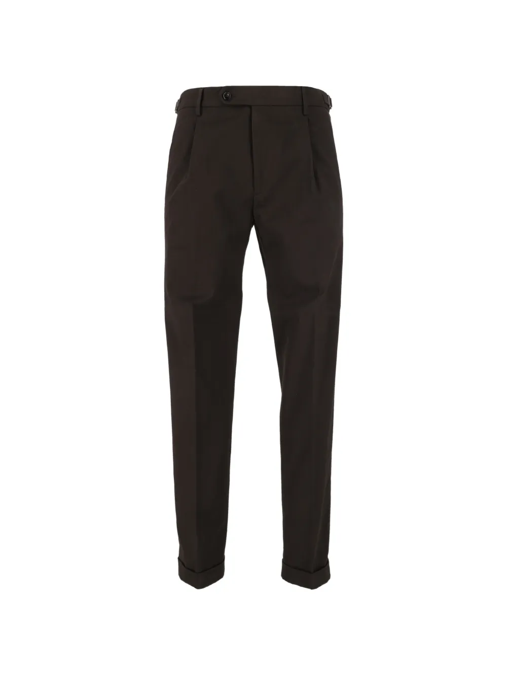Berwich Retrolong pleated trousers - Marrone