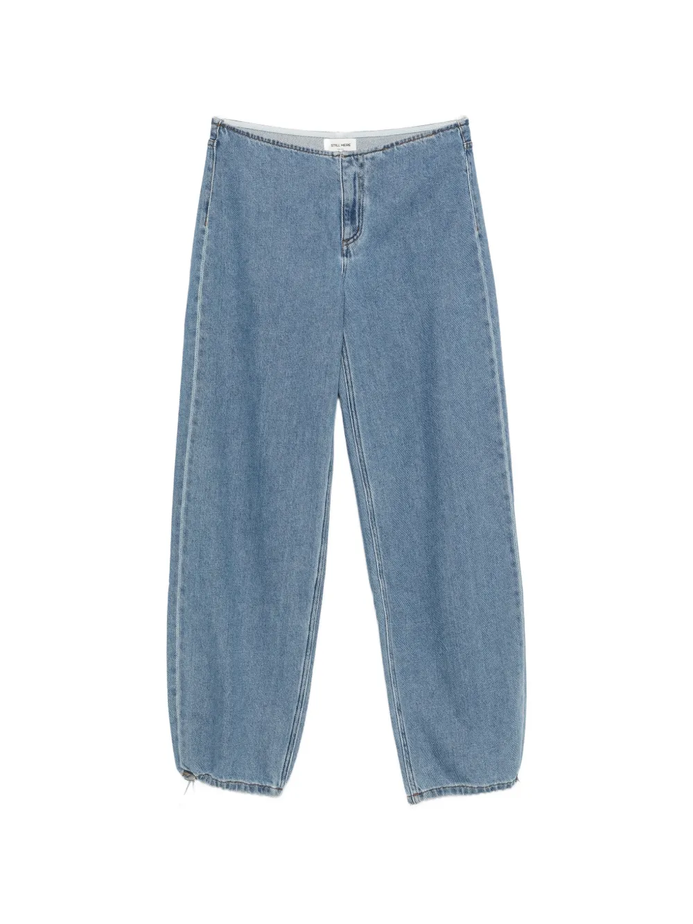 Still Here drawstring-hem wide-leg jeans - Blu