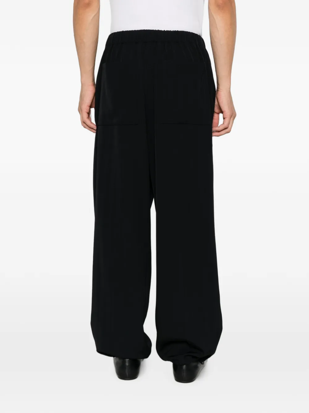 Jacquemus Broek met elastische tailleband en toelopende pijpen Blauw