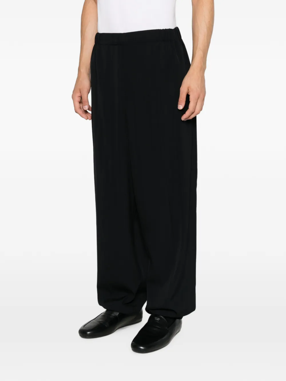 Jacquemus Broek met elastische tailleband en toelopende pijpen Blauw