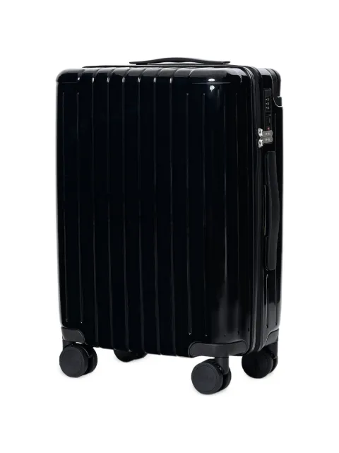 Lufly light grooved-finish carry-on suitcase