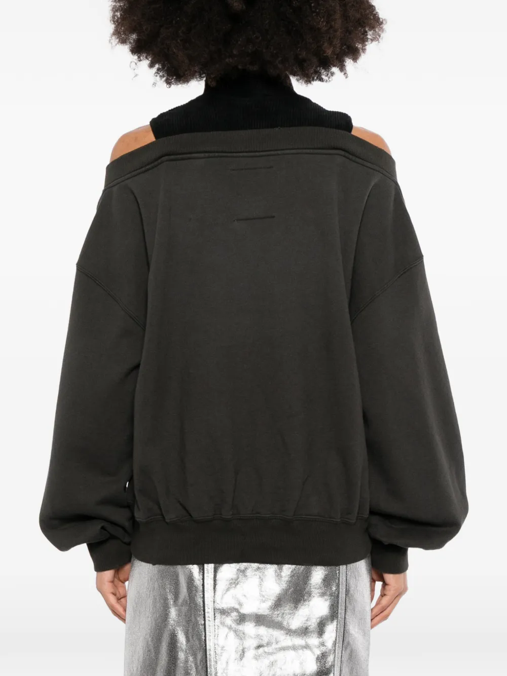 Maison MIHARA YASUHIRO Trui met open schouders en vlakken Grijs