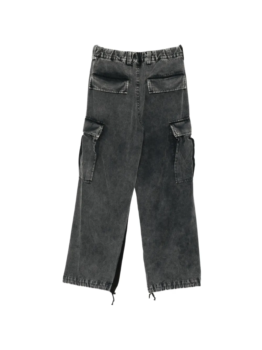 Maison MIHARA YASUHIRO Militaire sweatbroek van gecombineerde materialen Zwart