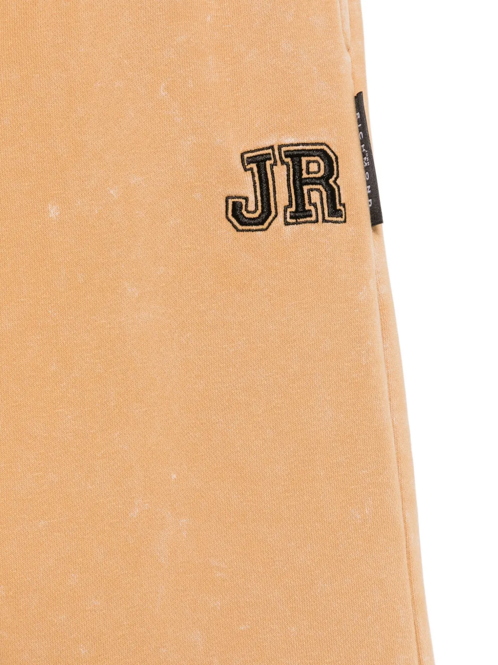 John Richmond Junior Fleece trainingsbroek met geborduurd logo en acid-wassing Bruin