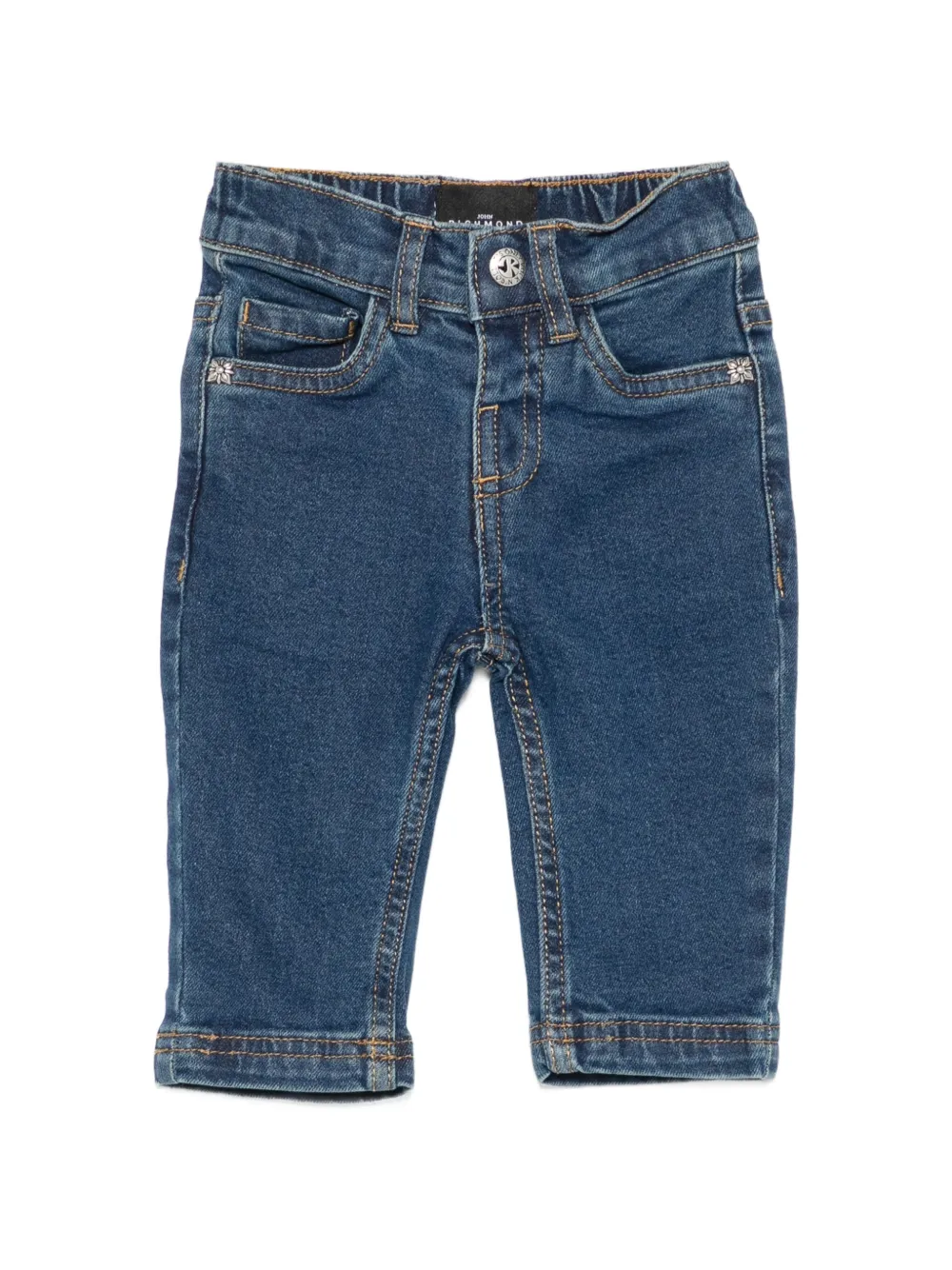 John Richmond Junior Jeans con applicazione logo - Blu