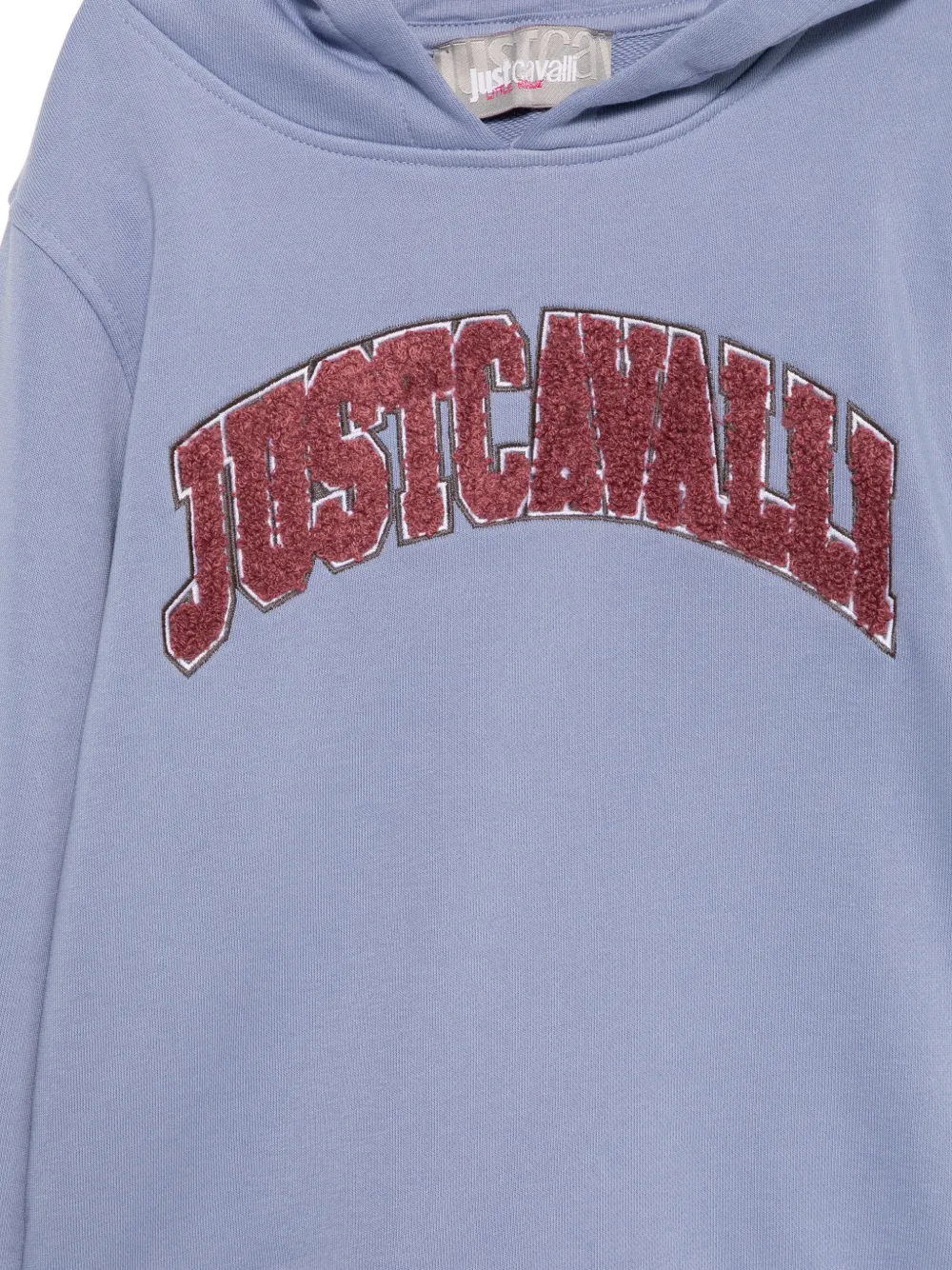 Just Cavalli Kids Hoodie met logopatch Blauw