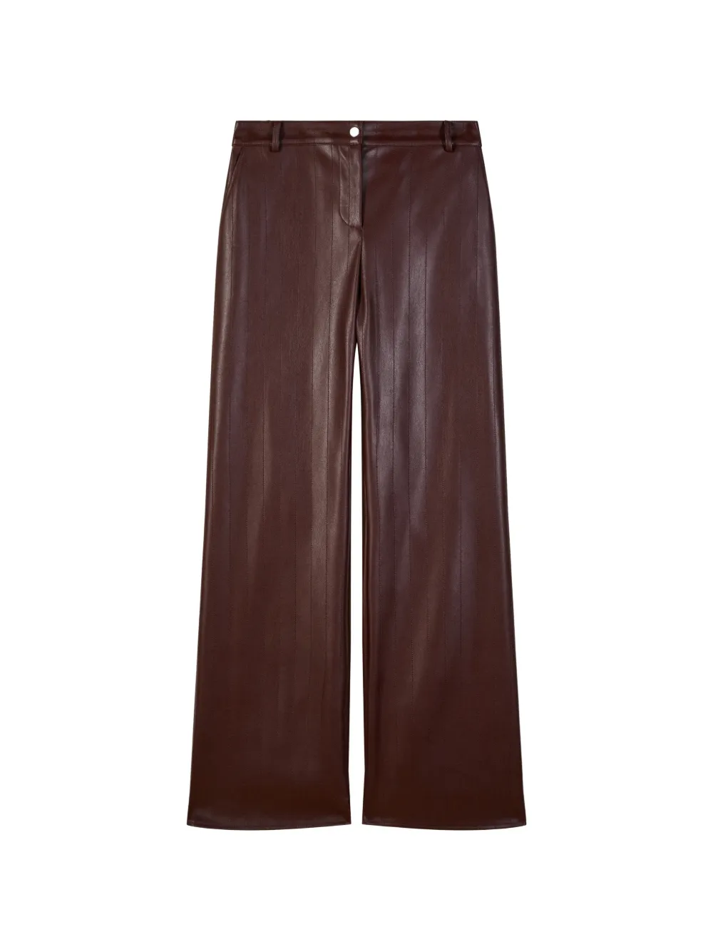 Patrizia Pepe pinstripe-stitched wide-leg trousers - Braun