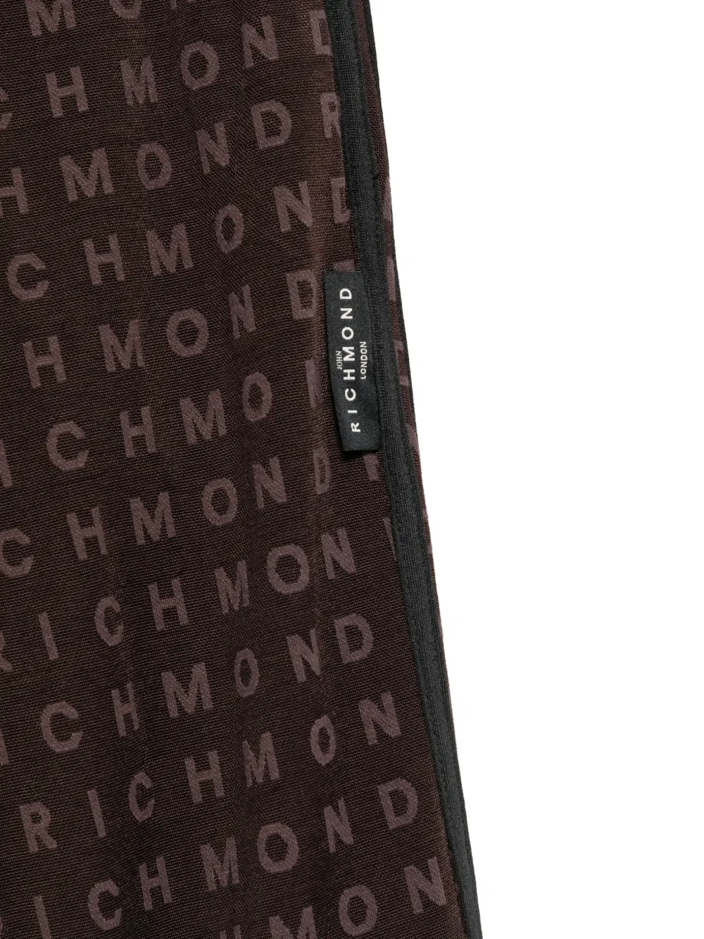 John Richmond Junior Fleece trainingsbroek met logo-print Bruin