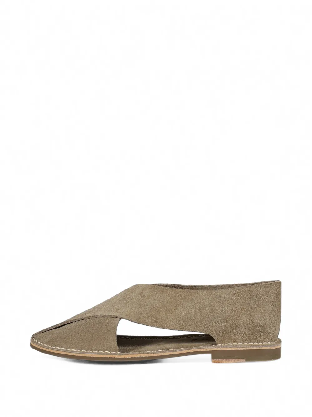 Jacques Solovière Paris Biarritz crossover suede sandals Beige