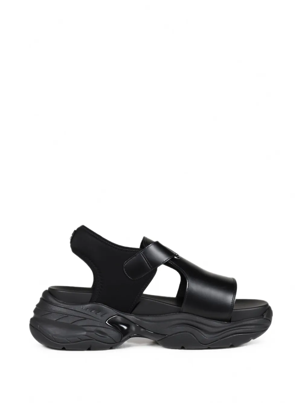 OAO Monolith leather sandals - Nero