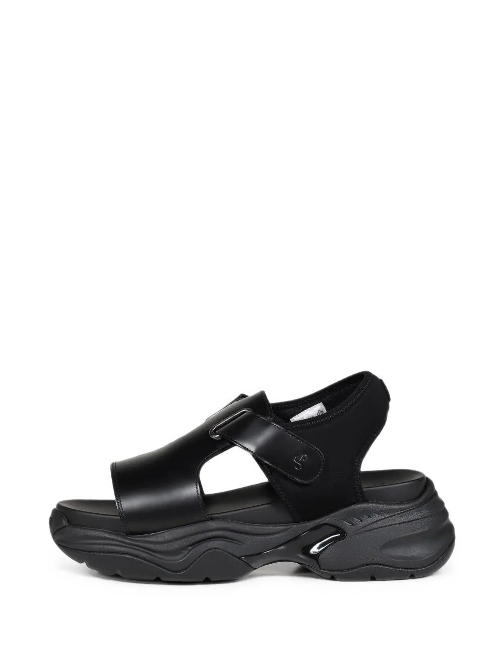 OAO Monolith leather sandals Zwart