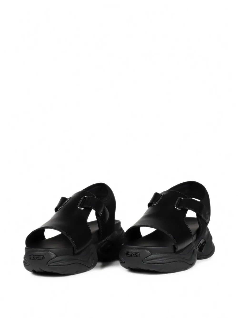 OAO Monolith leather sandals Zwart