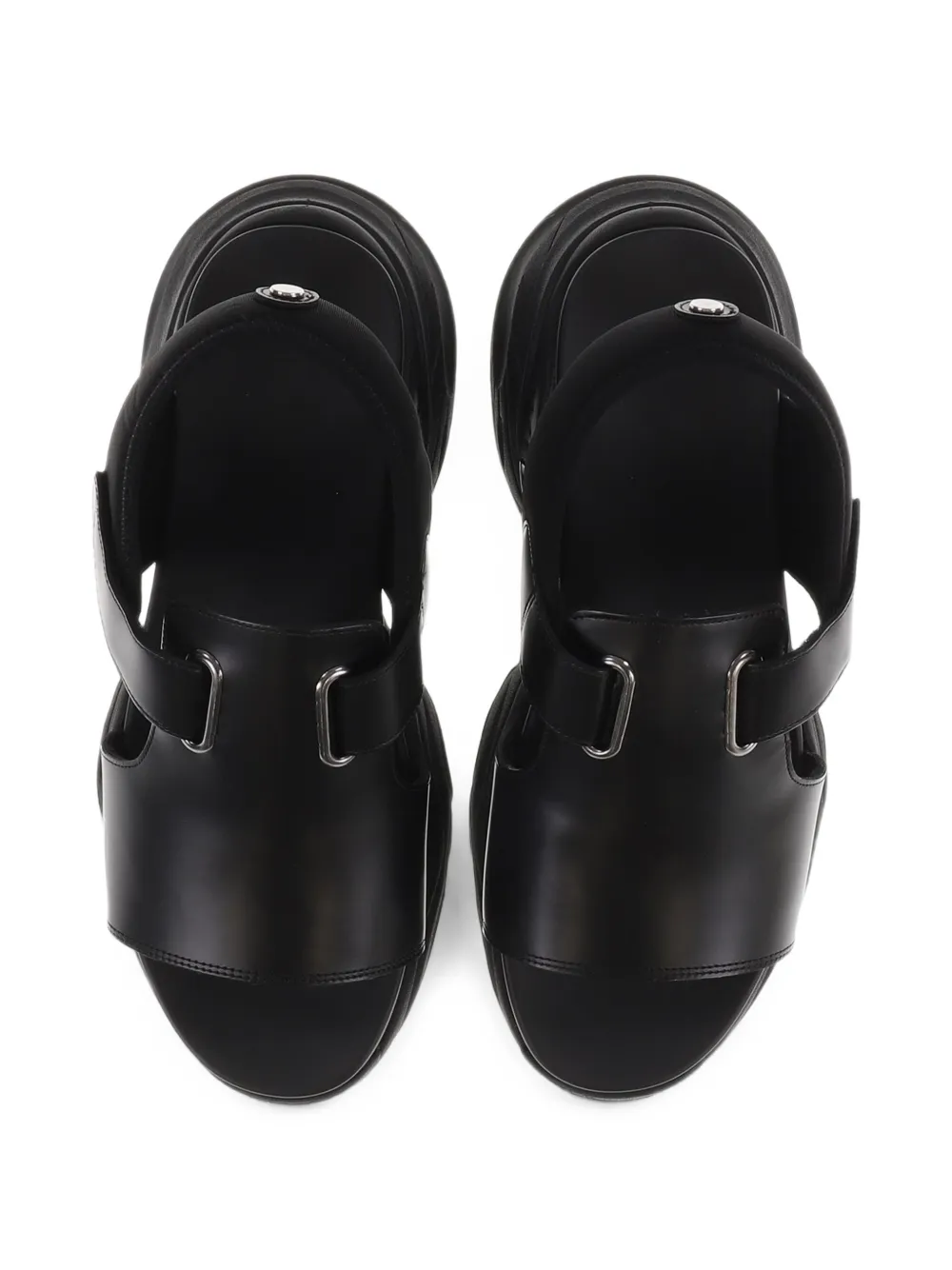 OAO Monolith leather sandals Zwart
