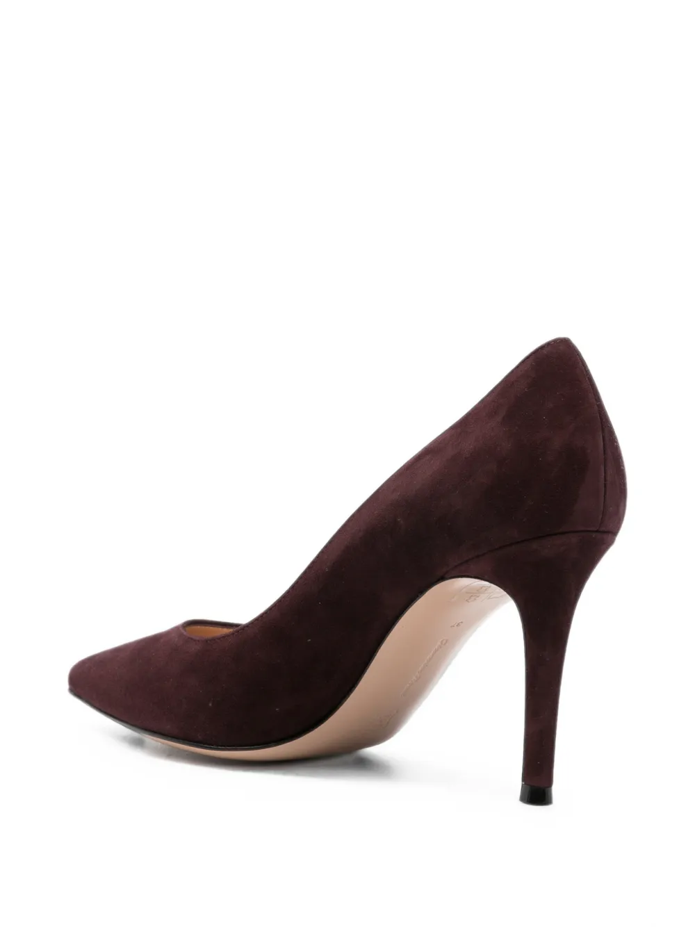 Gianvito Rossi Gianvito pointed-toe heeled pumps Rood