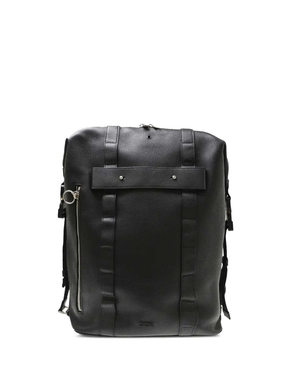 Christian Dior Pre-Owned sac à dos en cuir grainé (2018) - Noir Christian Dior Pre-Owned sac à dos en cuir grainé (2018) - Noir