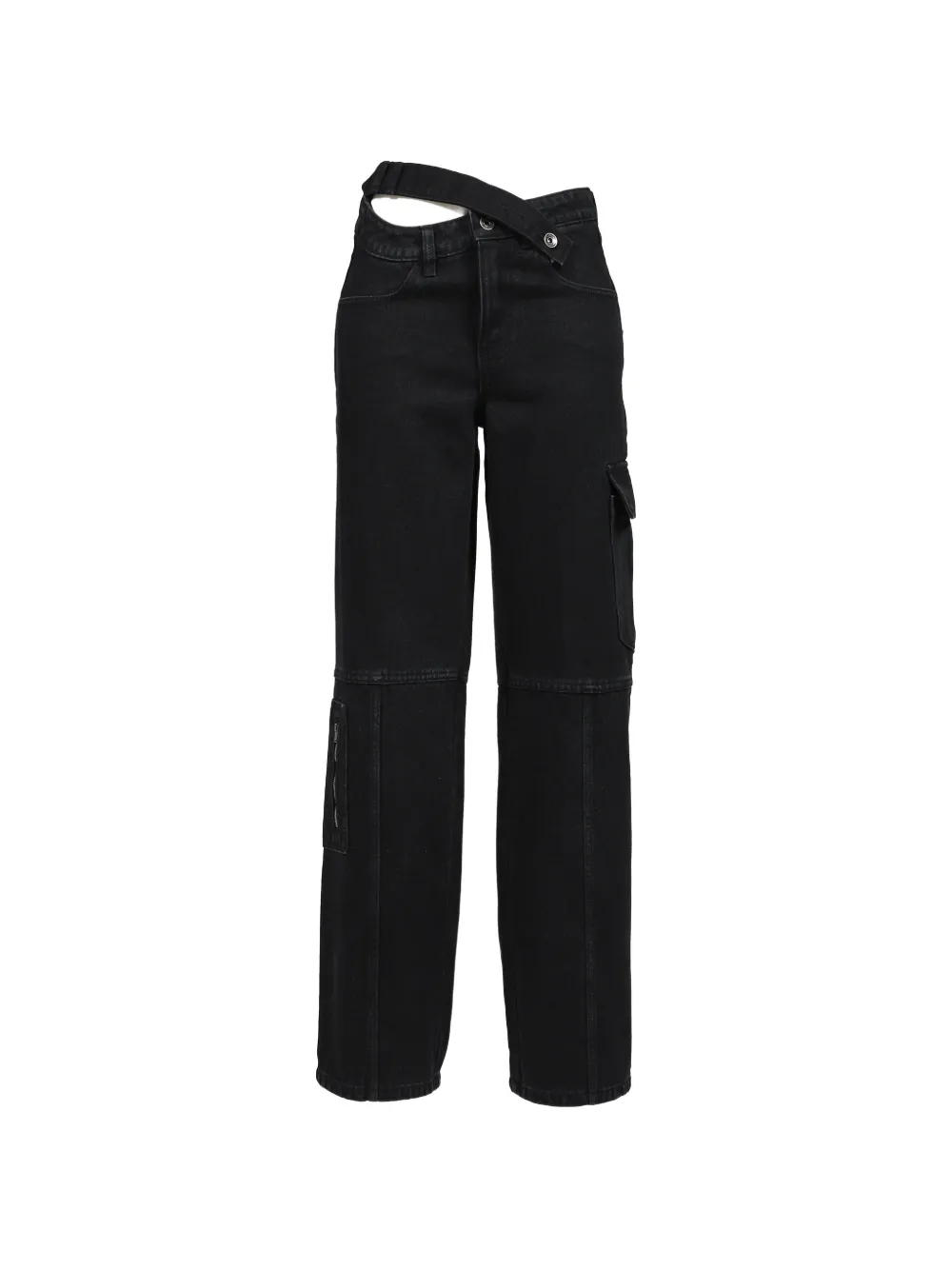 BOHEMSEO cross-waist cargo pants - Nero