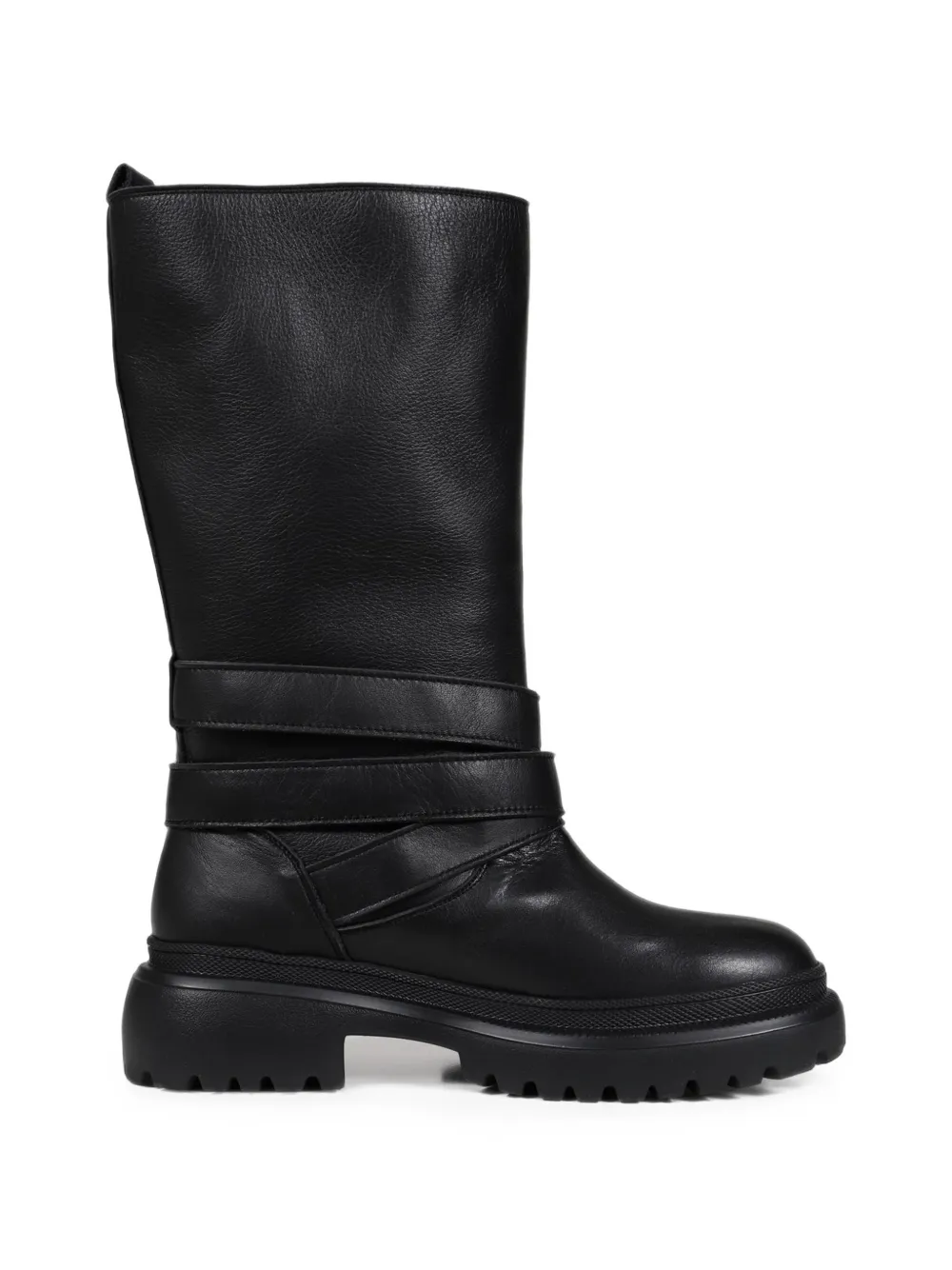 BOHEMSEO buckle-detail leather boots Zwart