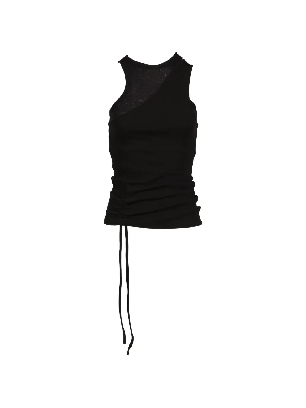 BOHEMSEO layered ruched-detail tank top