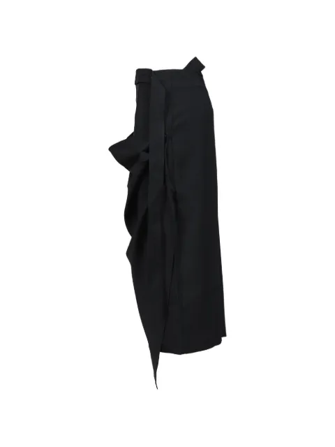 BOHEMSEO draped-detail midi skirt