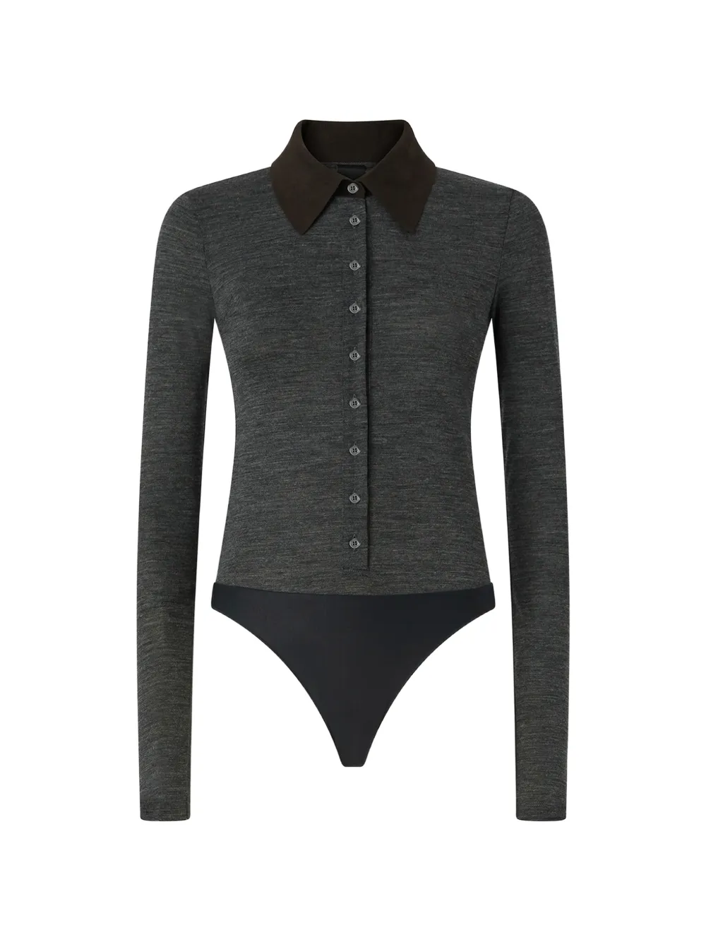 PINKO button-down long-sleeve bodysuit - Grigio