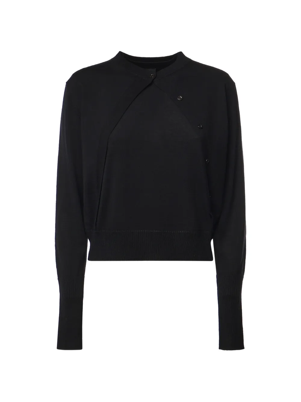 PINKO asymmetric button-fastening sweater - Nero