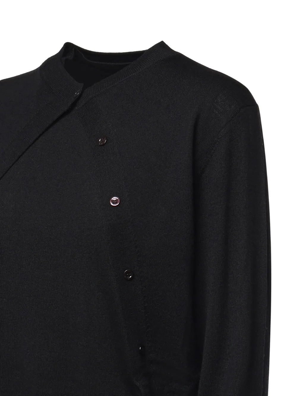 PINKO Asymmetrische trui met knoopsluiting Zwart