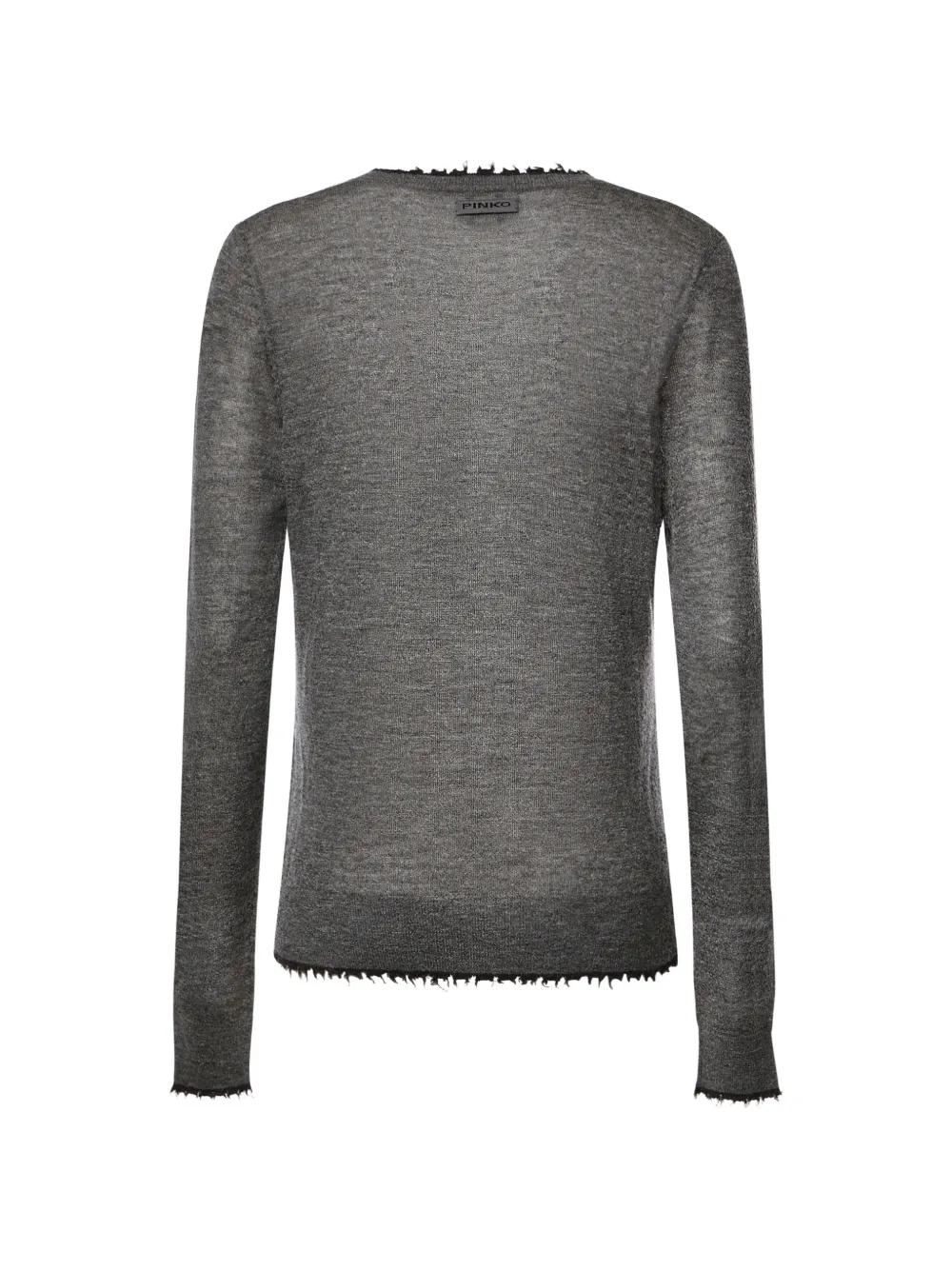 PINKO frayed-edge sweater Grijs