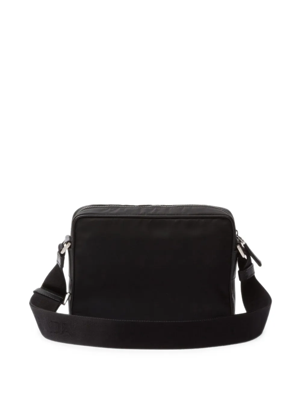 Prada Re-Nylon en Saffiano leren schoudertas Zwart