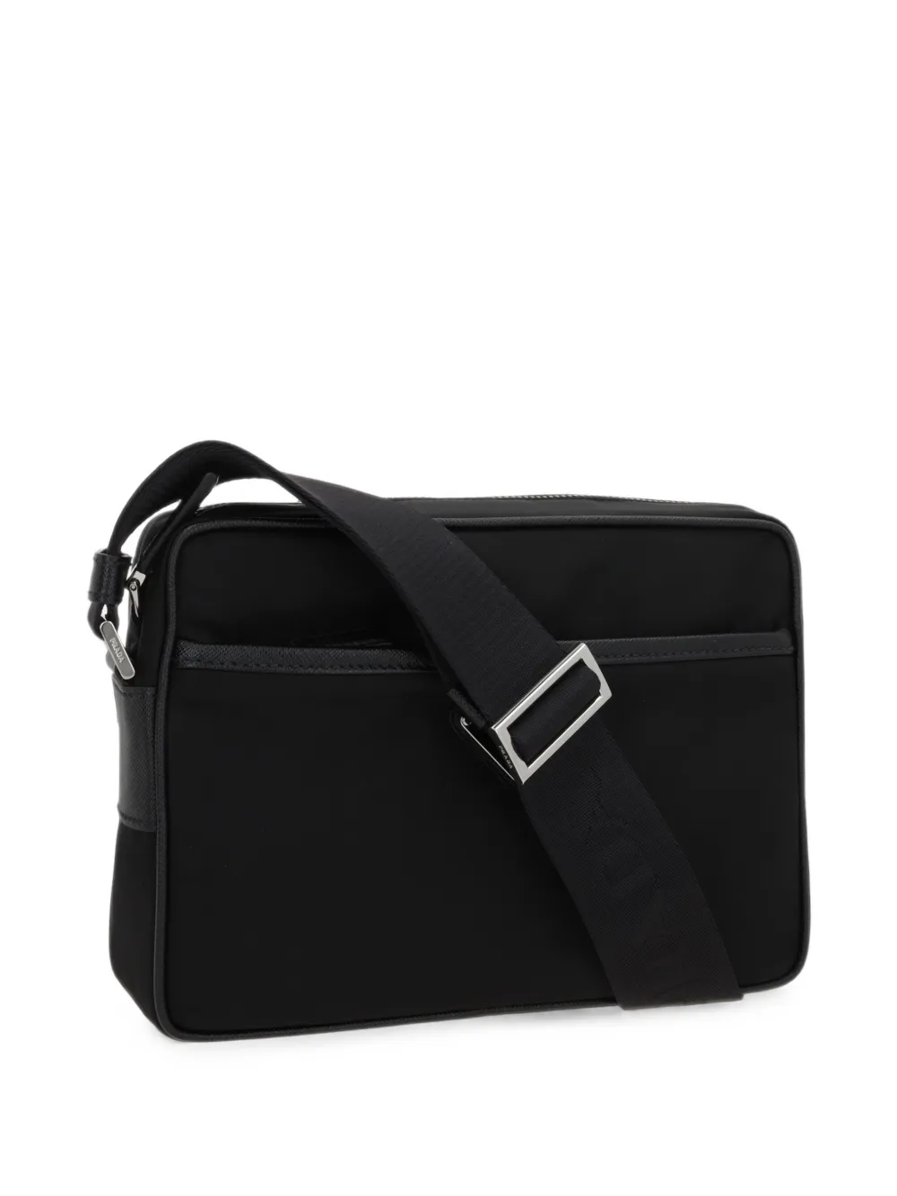 Prada Re-Nylon And Saffiano Shoulder Bag | Black | FARFETCH CA