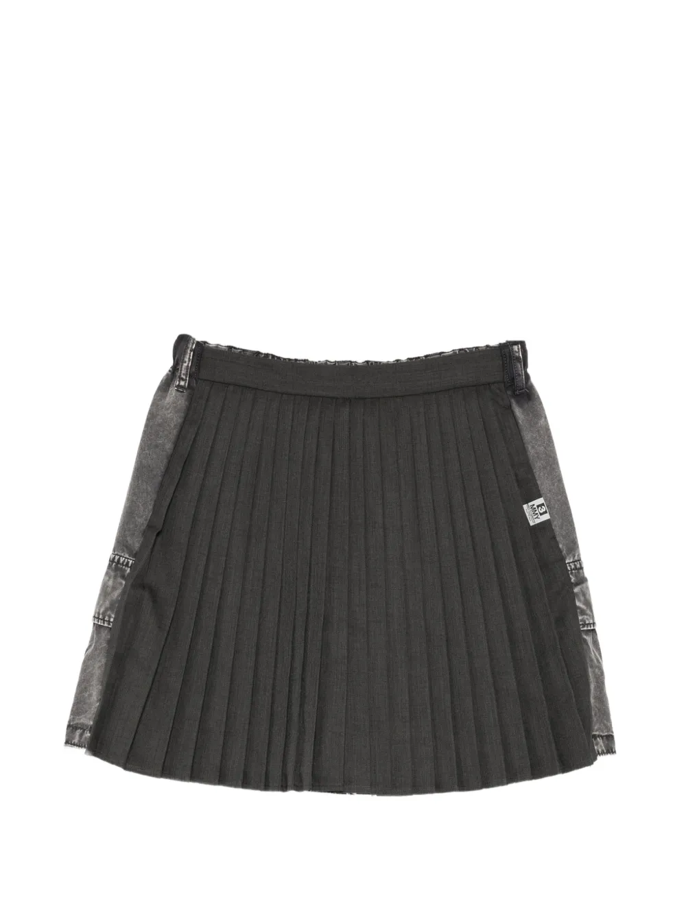 Maison MIHARA YASUHIRO combined skirt cargo shorts - Grigio