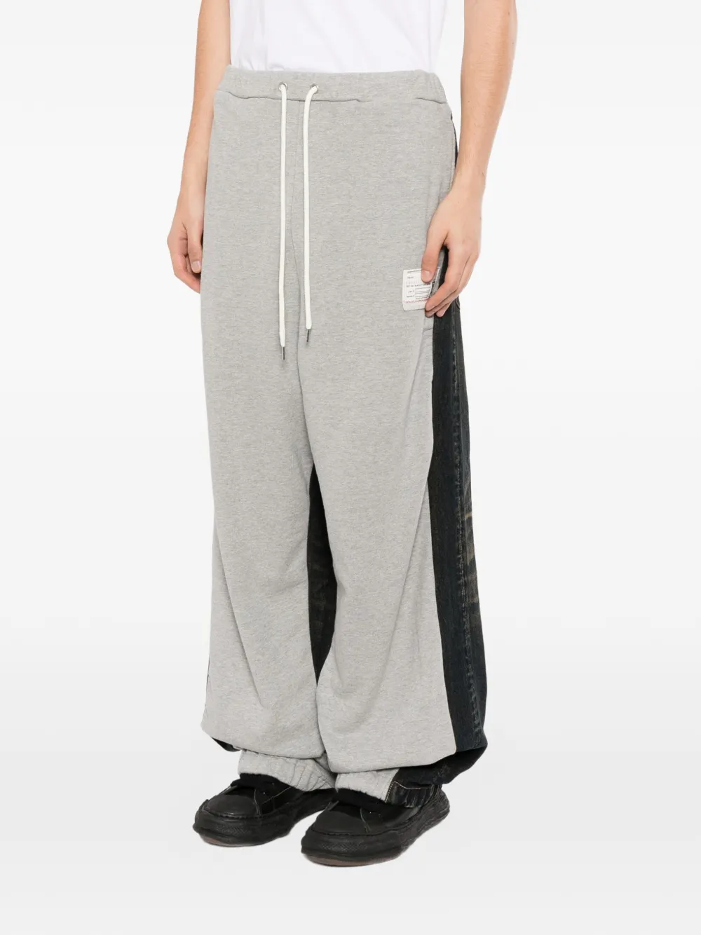 Maison MIHARA YASUHIRO Denim trainingsbroek Grijs