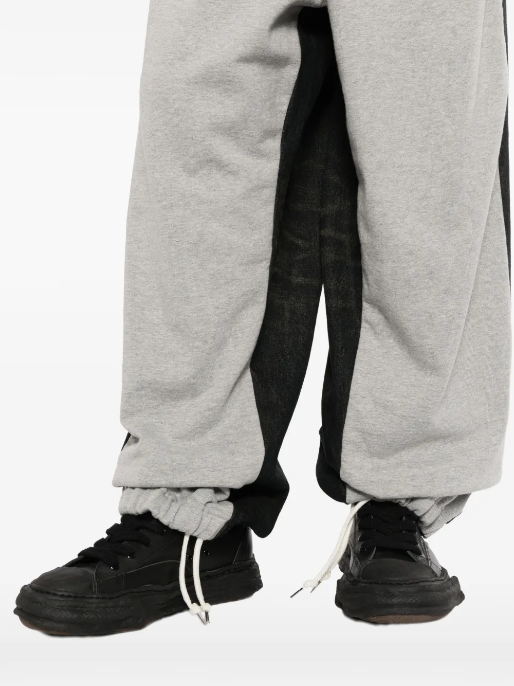 Maison MIHARA YASUHIRO Denim trainingsbroek Grijs