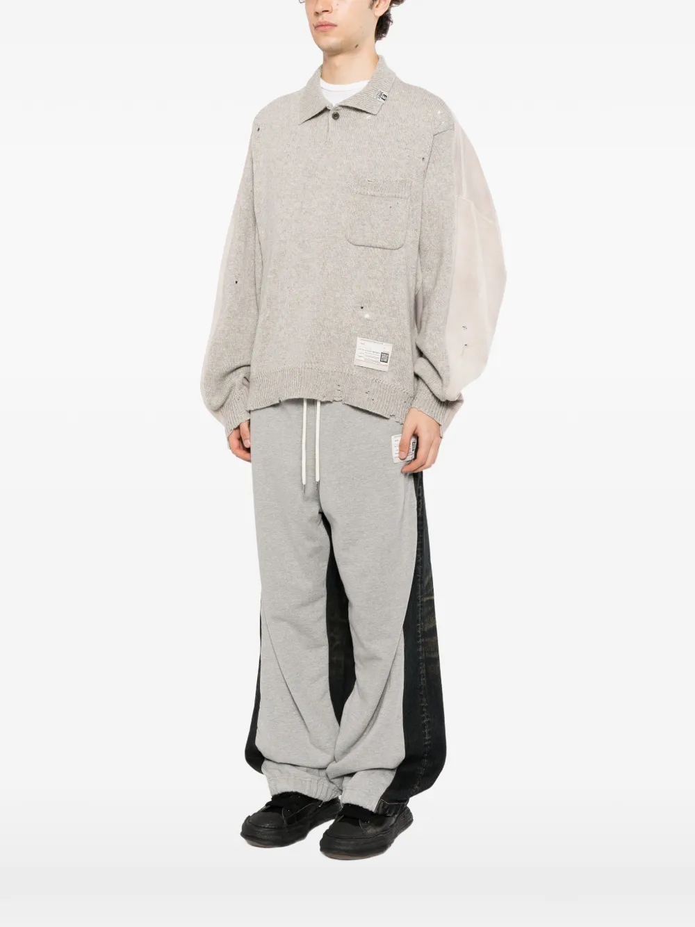 Maison MIHARA YASUHIRO Gecombineerde trui en sweater Grijs
