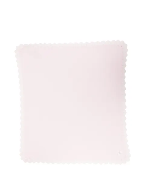 Paz Rodriguez scalloped-edge knitted blanket