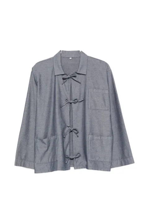 Baserange Liber bow-fastening shirt