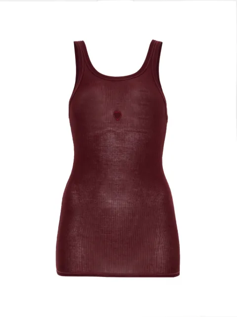 Baserange Heart ribbed-knit tank top