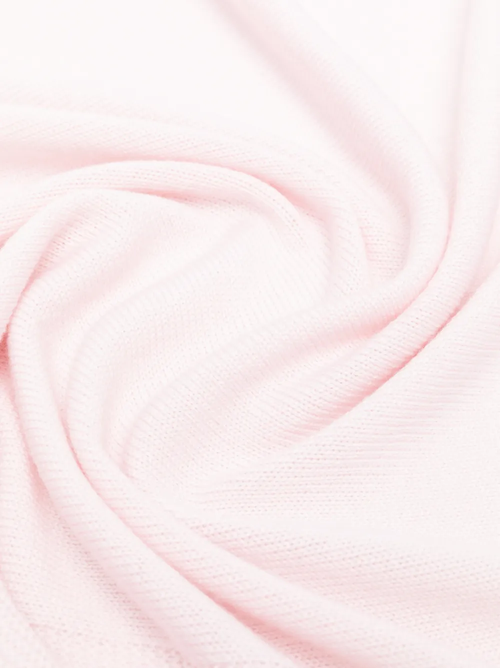 Paz Rodriguez Fijngebreide deken met logo-plakkaat Roze