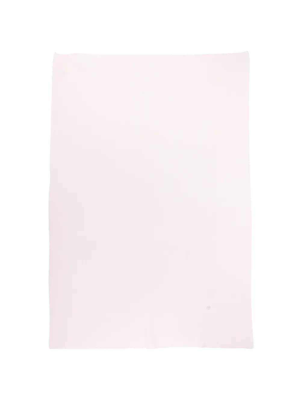 Paz Rodriguez fine-knit logo-plaque blanket - Rosa