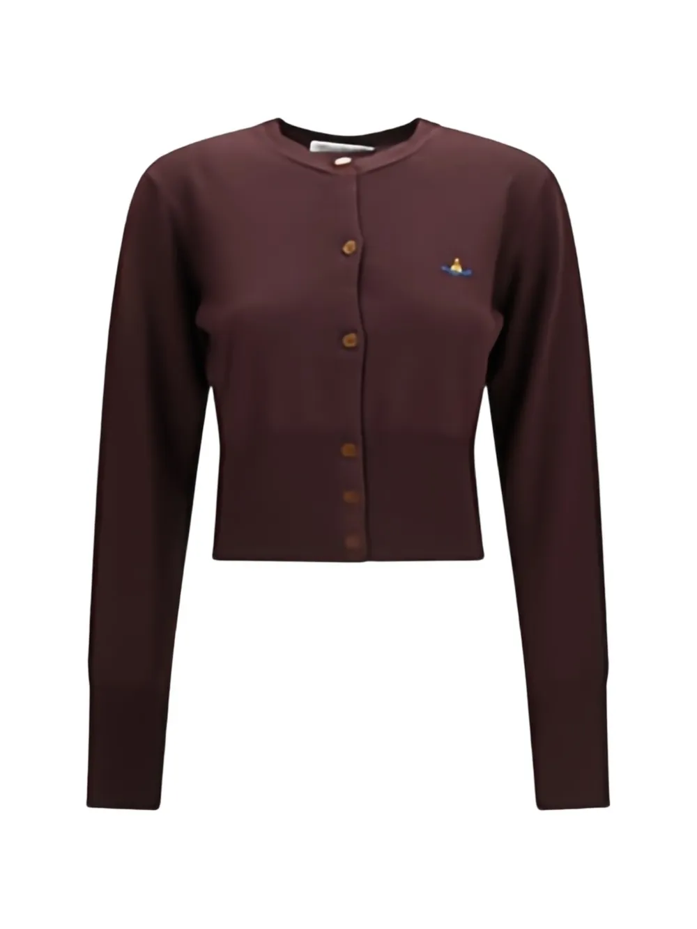 Vivienne Westwood cardigan Bea à coupe crop - Marron