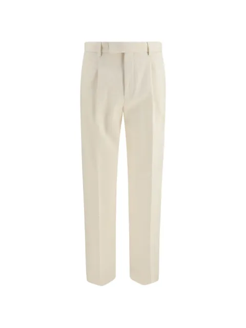 Zegna pleated straight-leg trousers