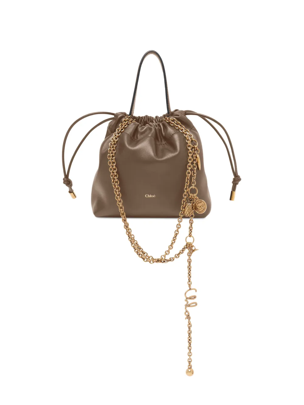 Chloé mini Icons drawstring bag - Toni neutri