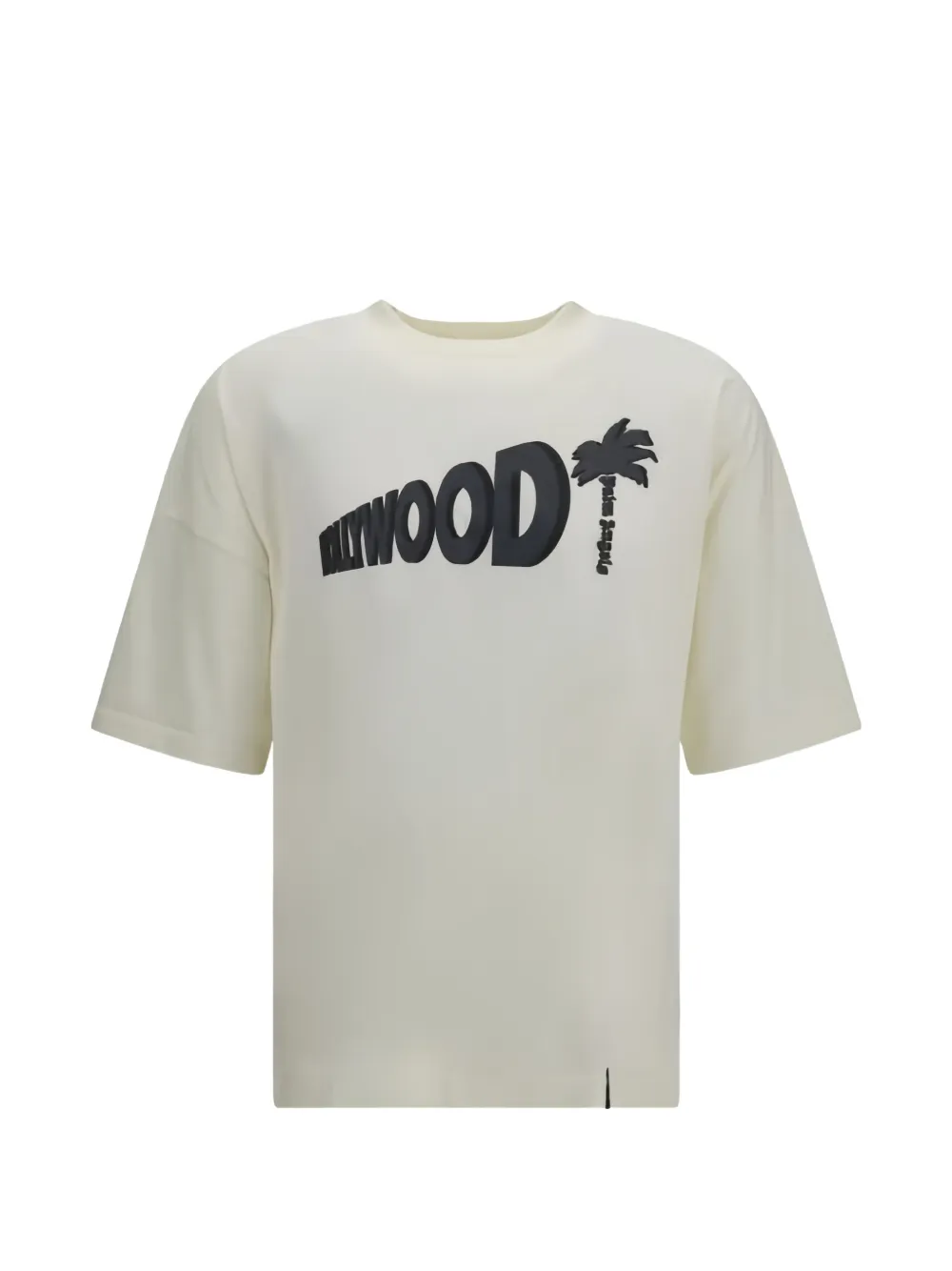 Palm Angels Sunset Blvd palm loose T-shirt Beige