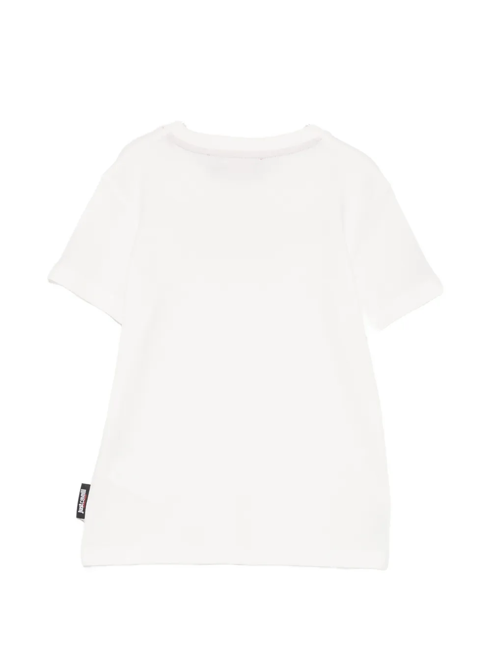 Just Cavalli Kids T-shirt met logoprint Wit