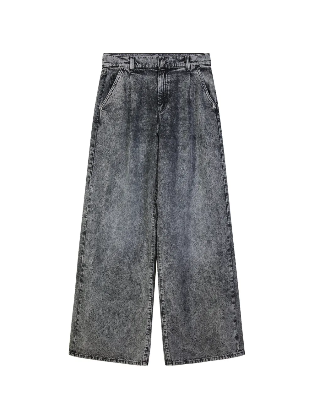 Patrizia Pepe acid-wash wide-leg jeans - Grau