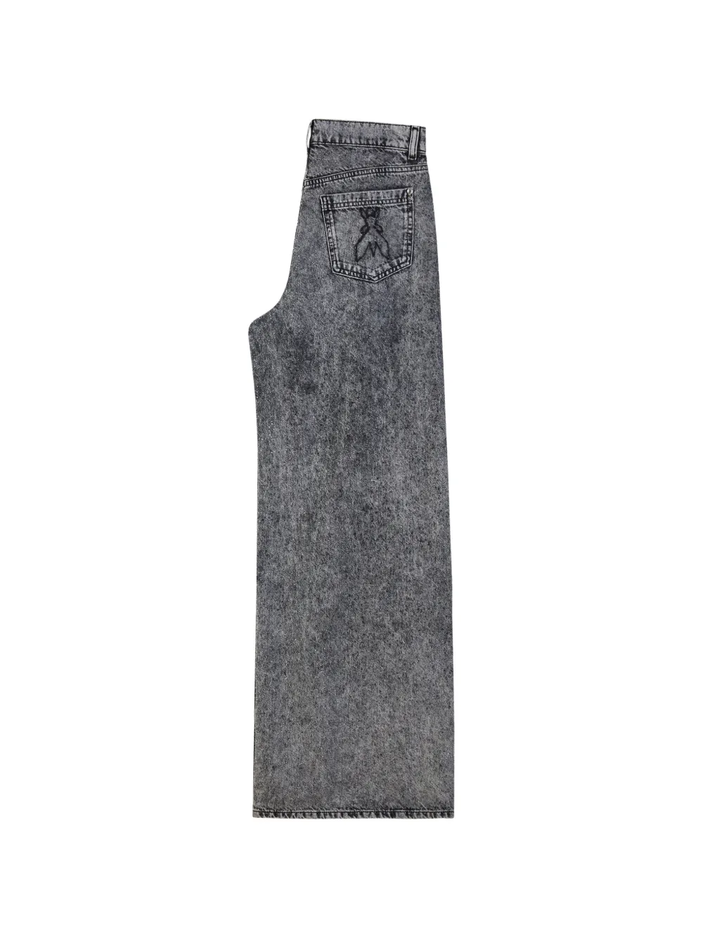 Patrizia Pepe Jeans met wijde pijpen Grijs