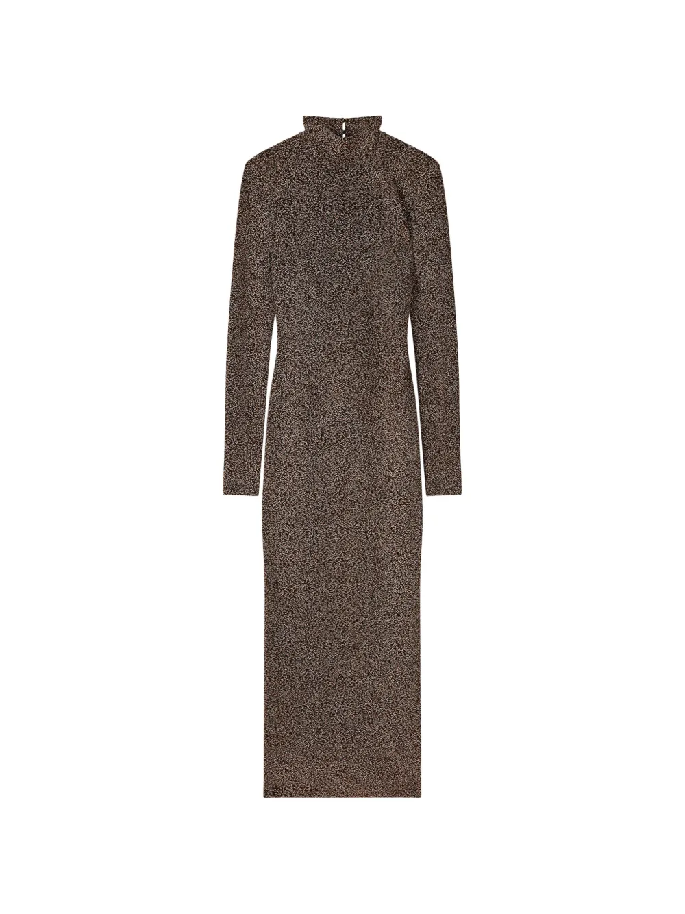 Patrizia Pepe open-back long-sleeve midi dress - Braun