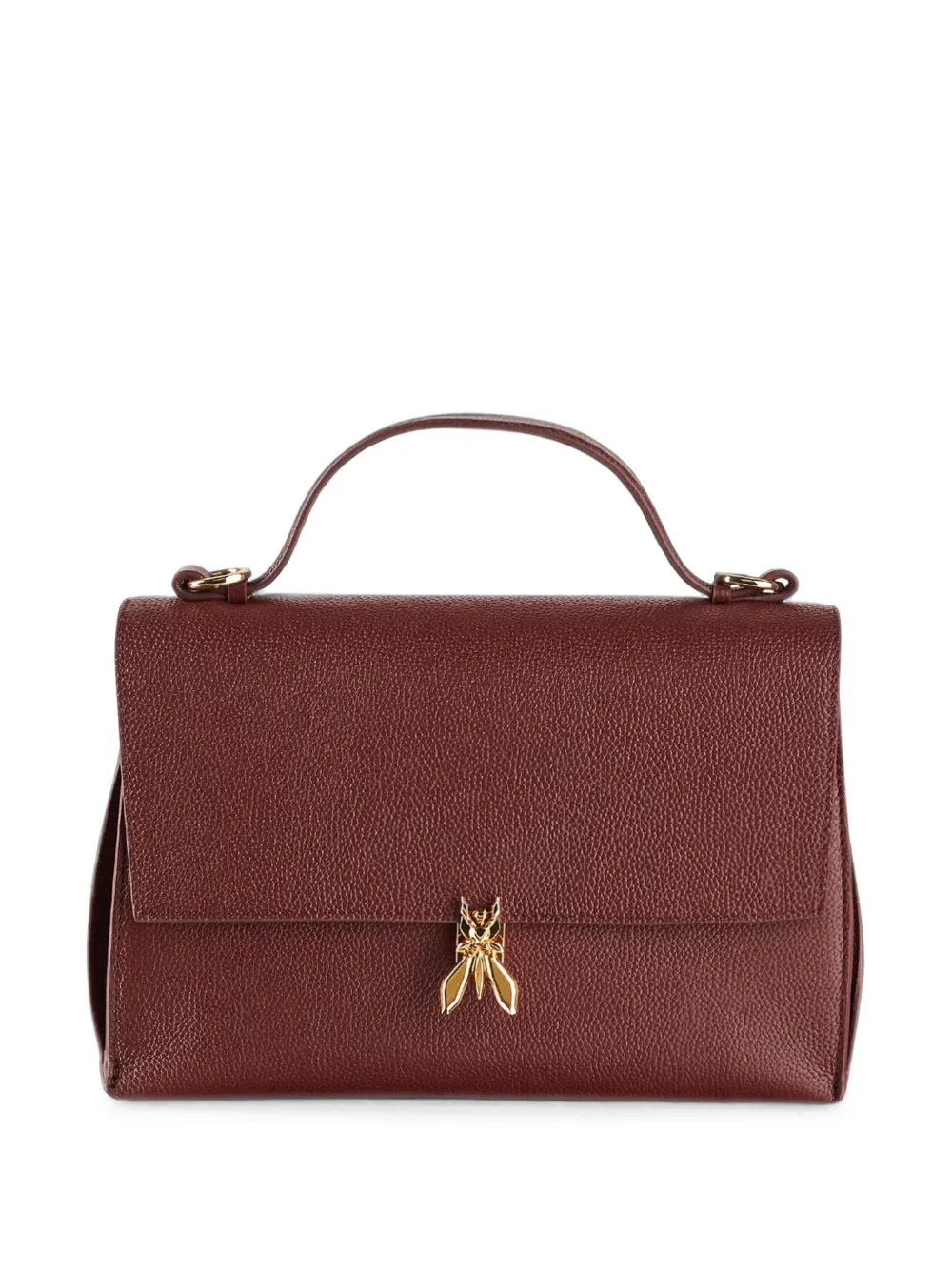 Patrizia Pepe Fly-plaque pebbled backpack - Rot