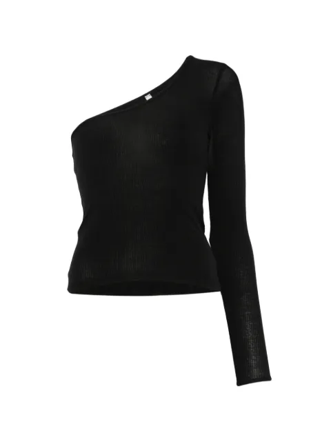 Baserange one-shoulder ribbed-knit top
